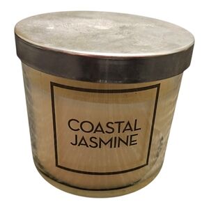 NEW Bath & Body Works Coastal Jasmine Candle with Silver Lid 4 Oz